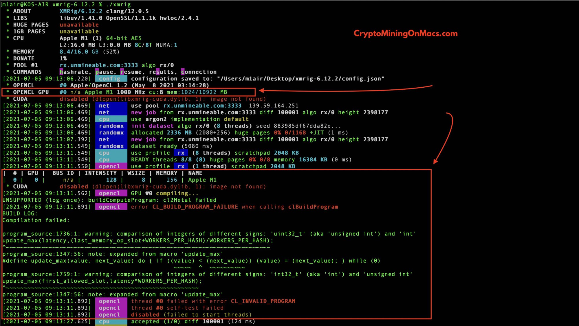 Xmrig Macbook Air M1 Gpu Mining Opencl