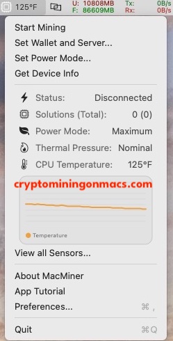 Macminer Macbook Pro 16 M2 Max Crypto Mining Results 2