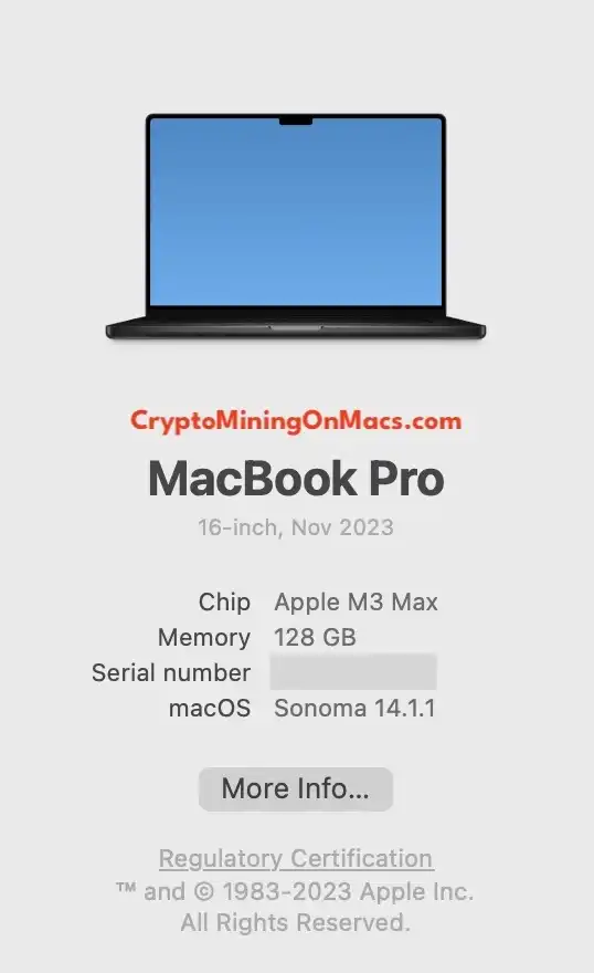 Macbook Pro 16 M3 Max About