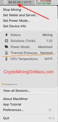 Mac Studio M3 Ultra Macminer Autolykos V2