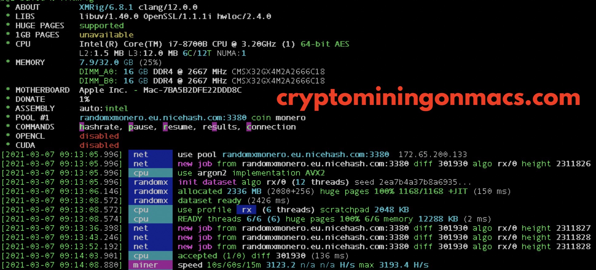 Xmrig Nicehash Configuration