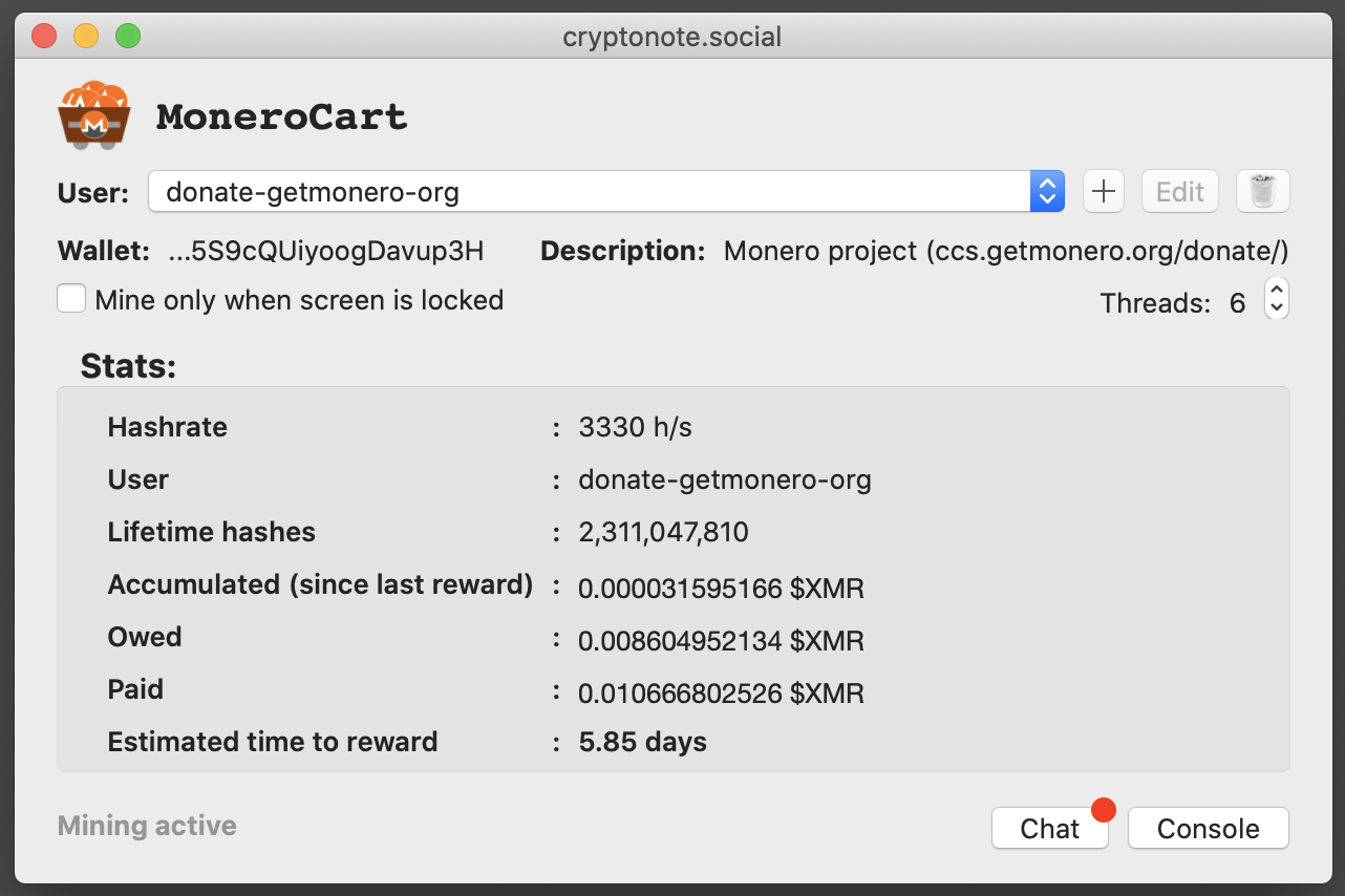 Monero Cart Apple M1 Processor Crypto Mining